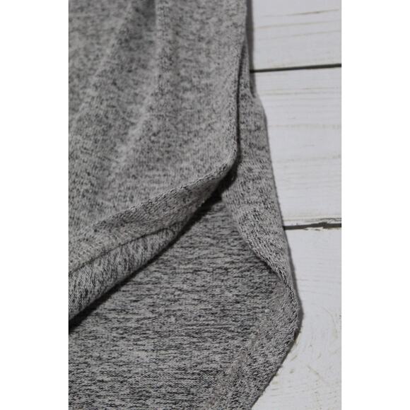 Ann Taylor Women's M Heather Gray Light Weight Tunic Sweater Reflexed Slits LS - Picture 8 of 12